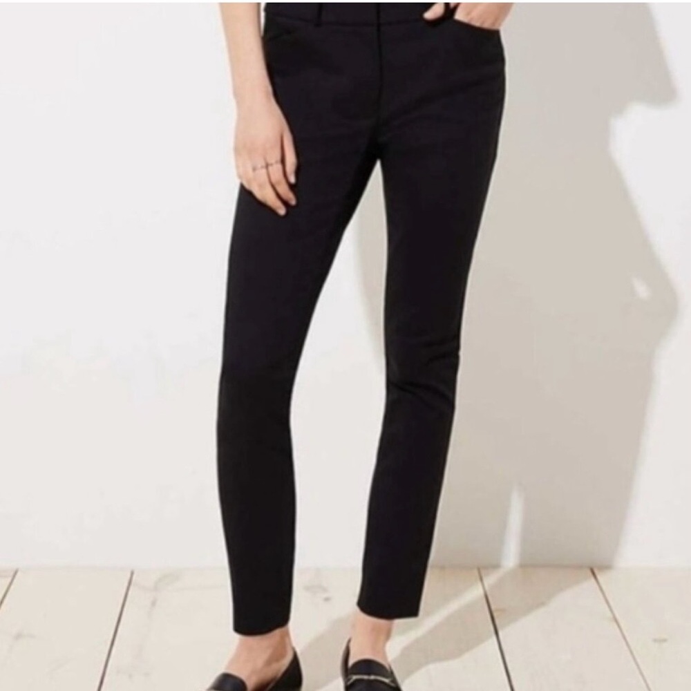 LOFT Black Marisa Skinny Pants - 12P